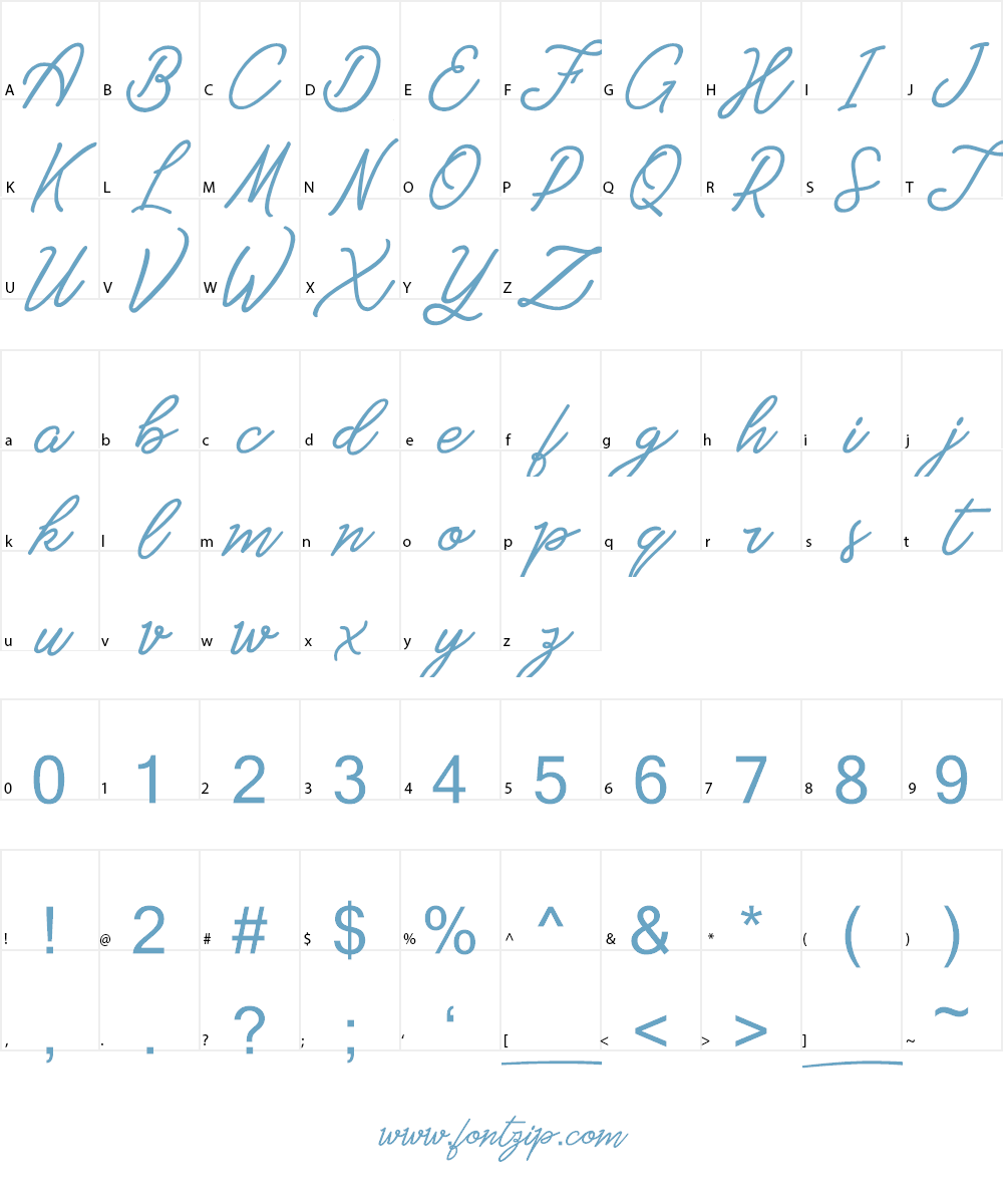 Amarula Personal Use Font Character